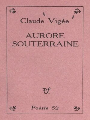 cover image of Aurore souterraine